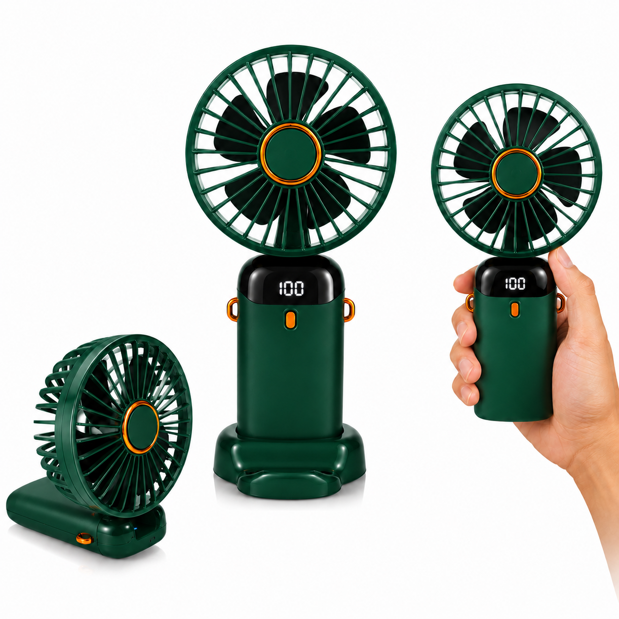 Portable mini Fan Green color