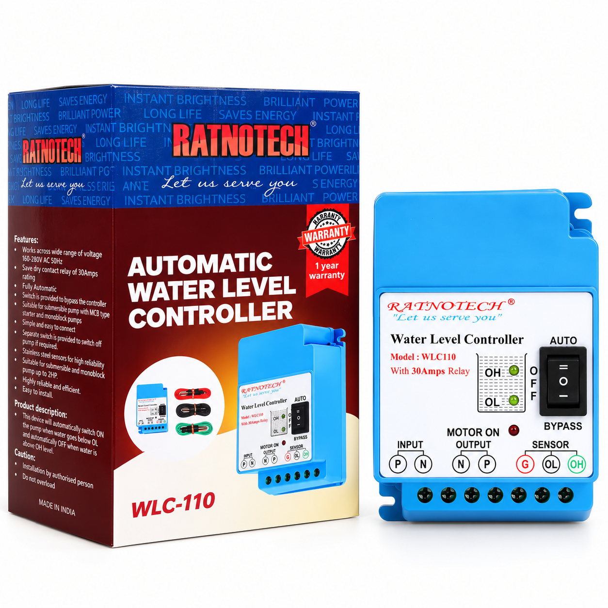 Automatic Water Level Controller with Water Tank Sensor