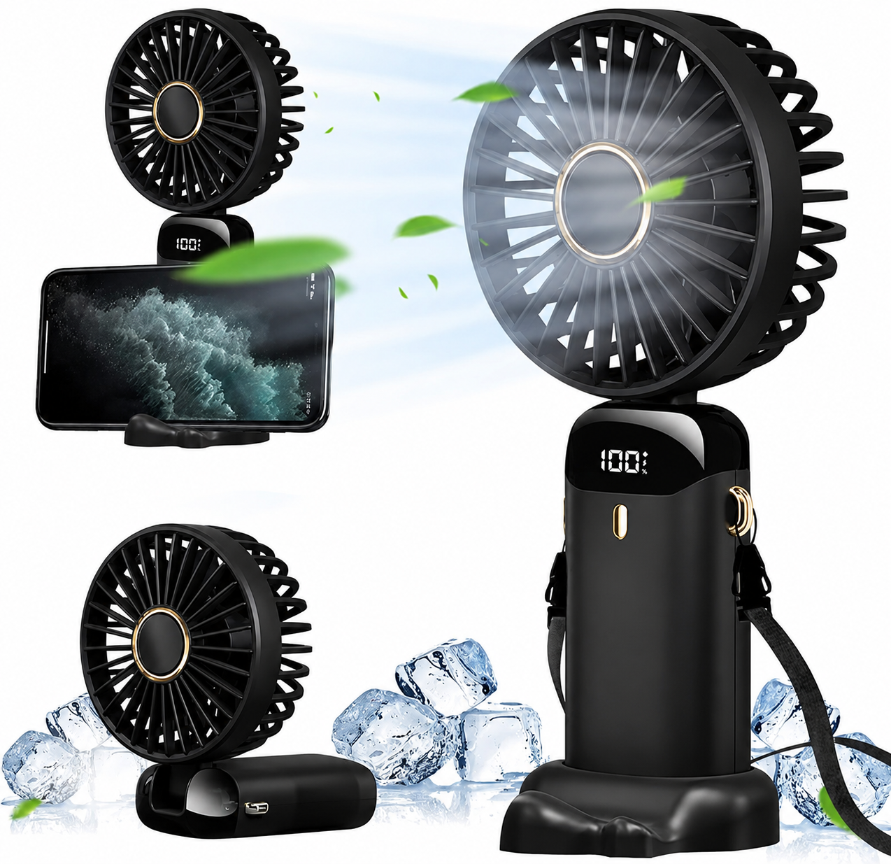 Portable mini Fan Black color