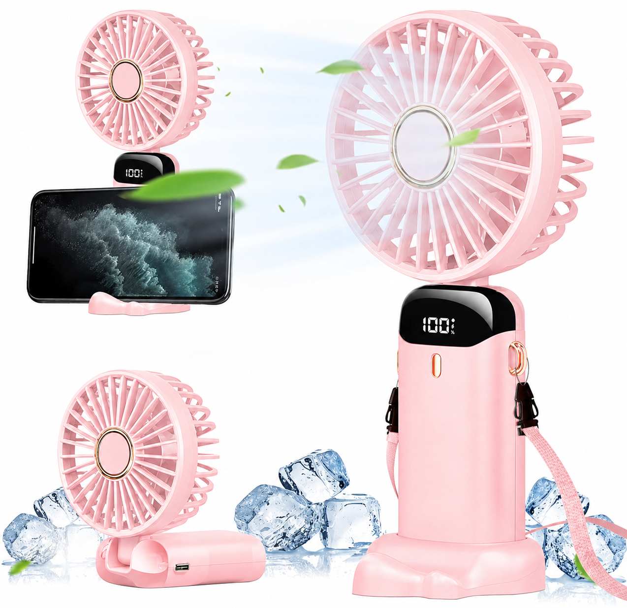 Portable mini Fan Pink color