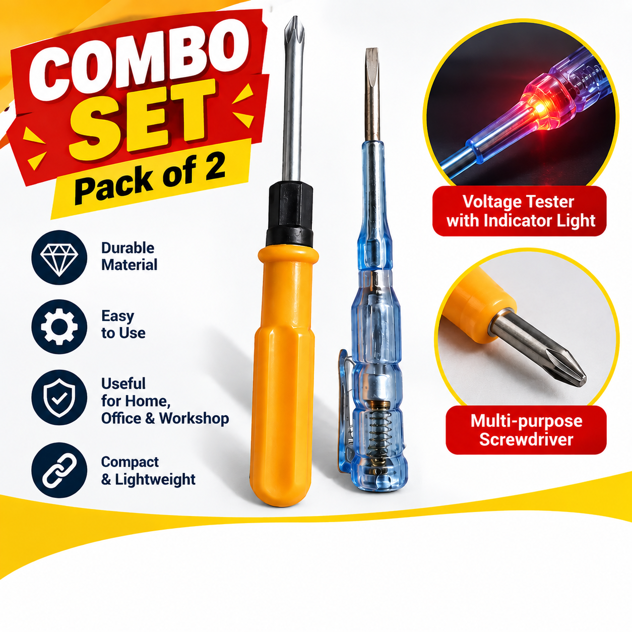 Tester and Screw driver combo