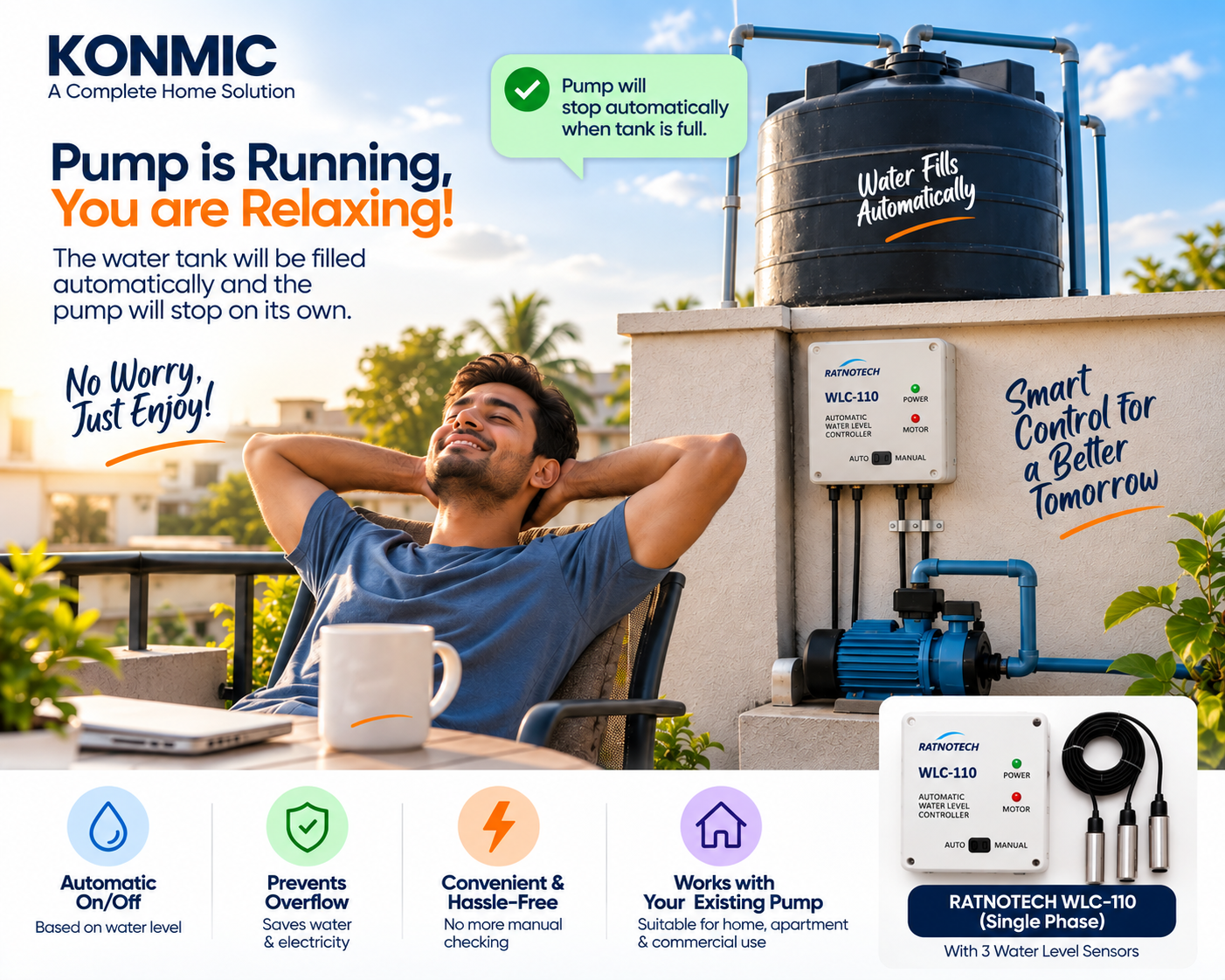 Automatic Water Tank Level Controller Installation