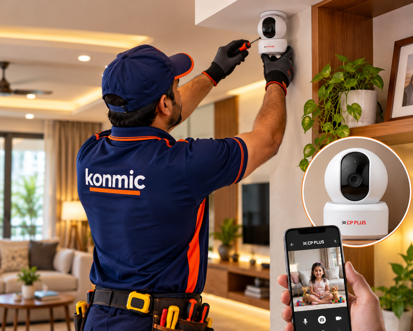 Wi-Fi CCTV Camera Installation — Indoor