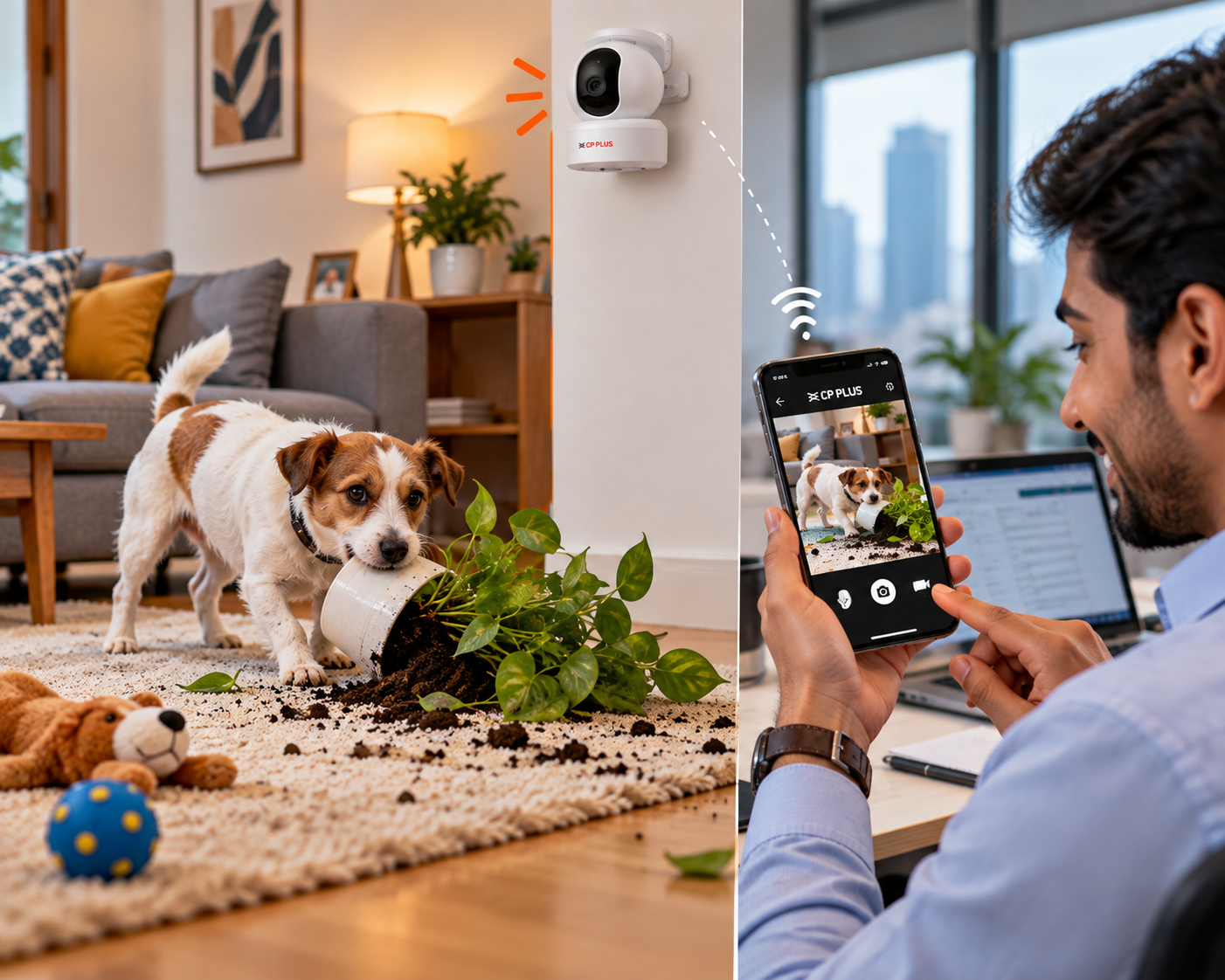 Wi-Fi CCTV Camera Installation — Indoor